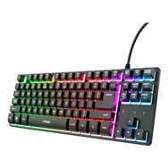 teclado trust gxt 833 thado tkl gaming usb rgb black