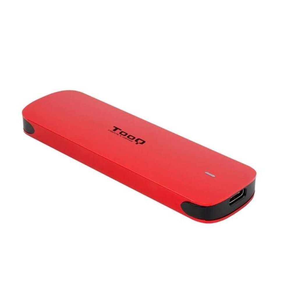 caja externa tooq aluminio ssd m.2 nvme usb 3.1 red