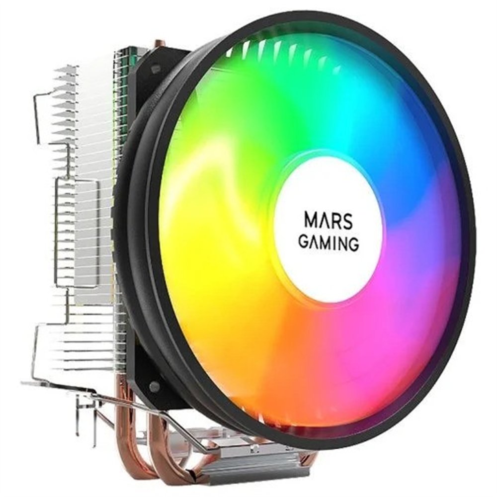 ventilador disipador mars gaming mcpuargb cpu 90mm argb intel/amd black