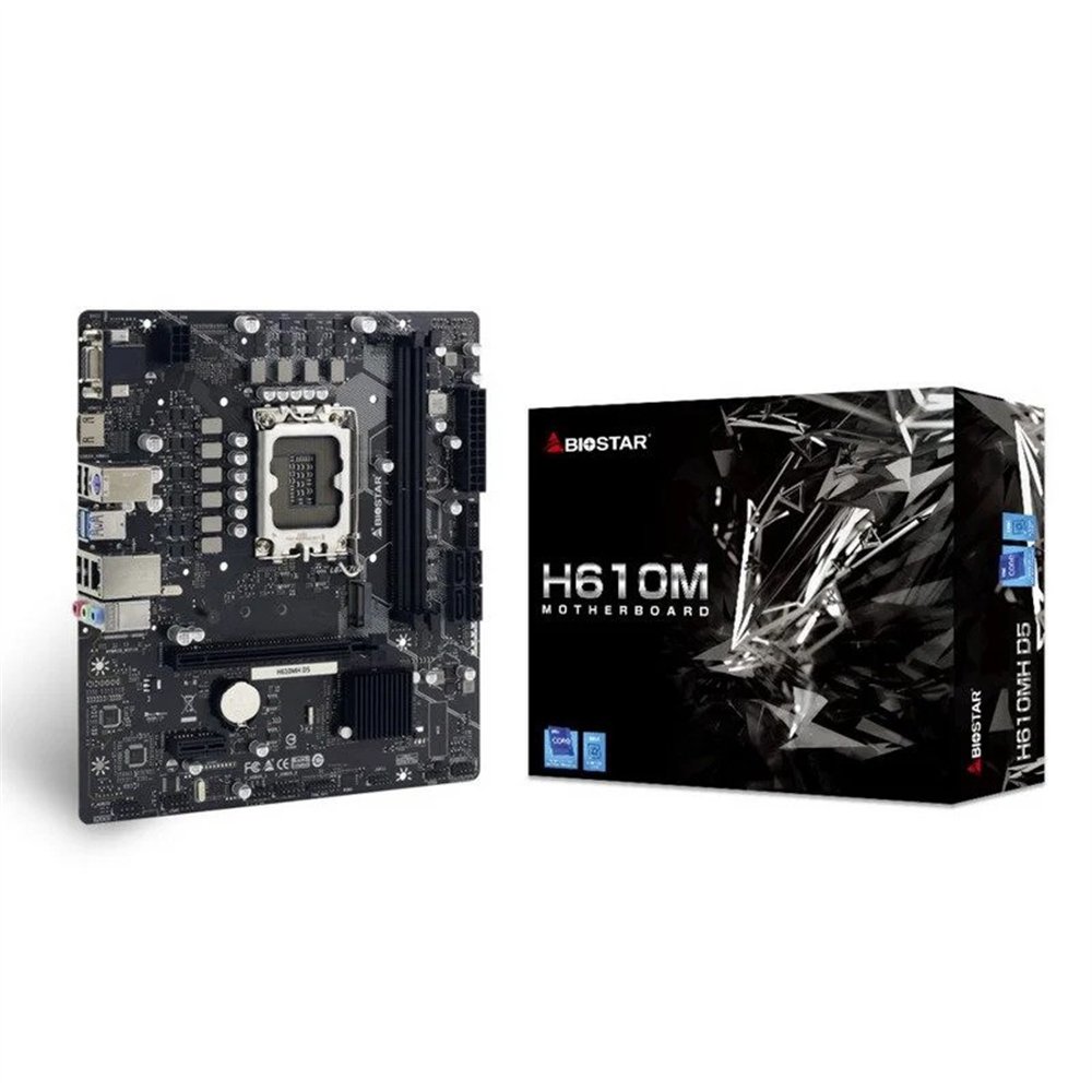 placa base biostar h610mh ddr5 vga + hdmi