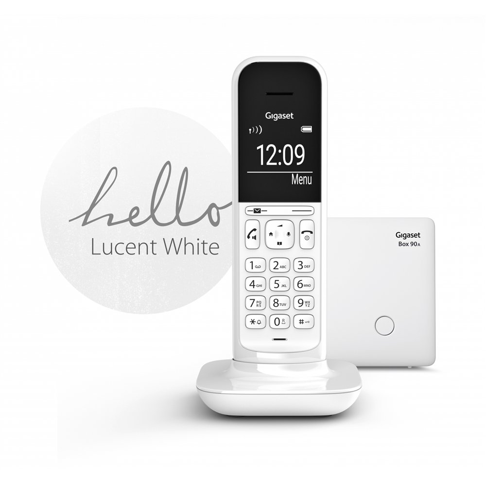 telefono fijo inalambrico gigaset cl390 blanco s30852-h2902-d202
