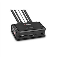 lindy 42340 interruptor kvm negro