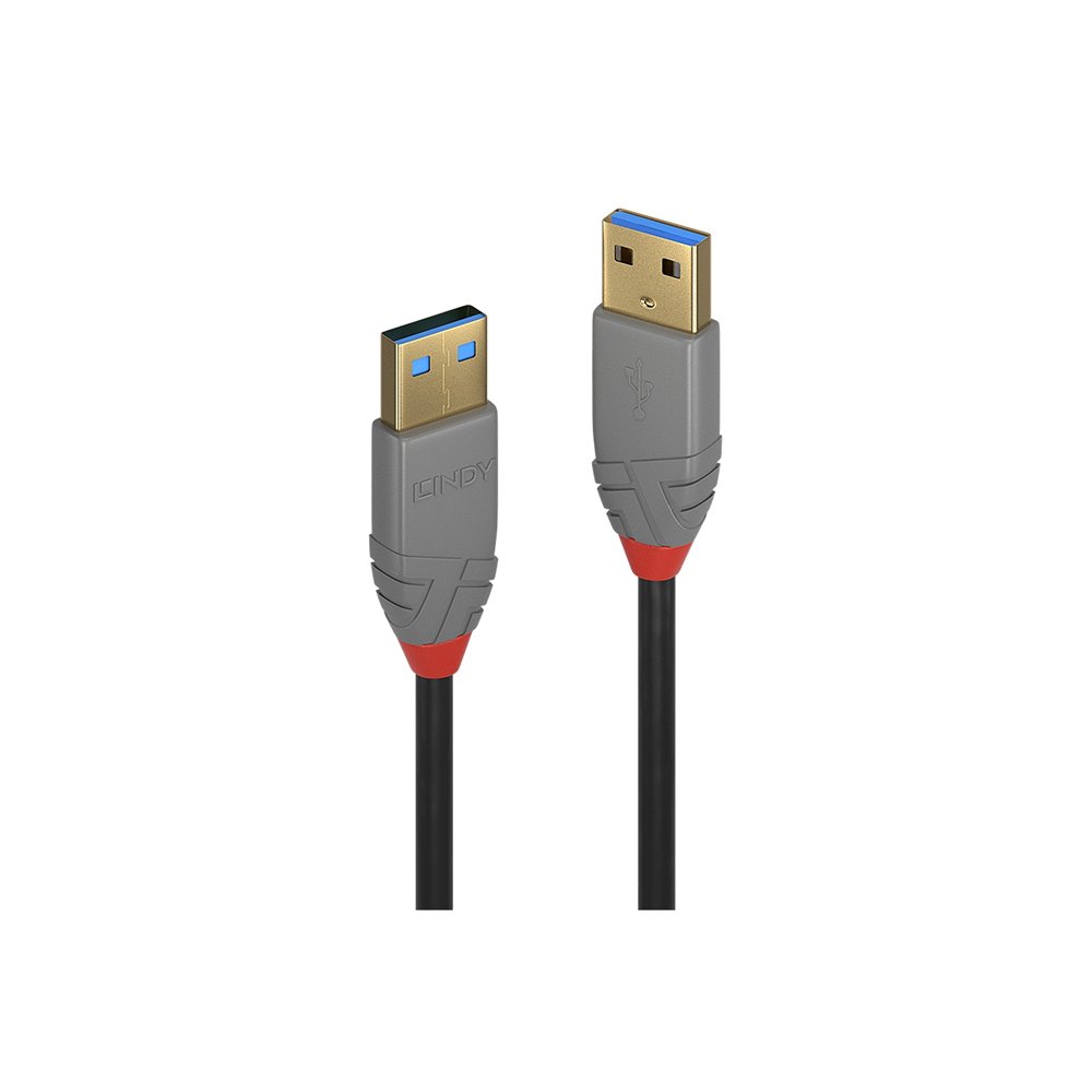 lindy 36750 cable usb 0,5 m usb 3.2 gen 1 (3.1 gen 1) usb a negro