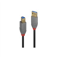 lindy 36740 cable usb 0,5 m usb 3.2 gen 1 (3.1 gen 1) usb a usb b negro