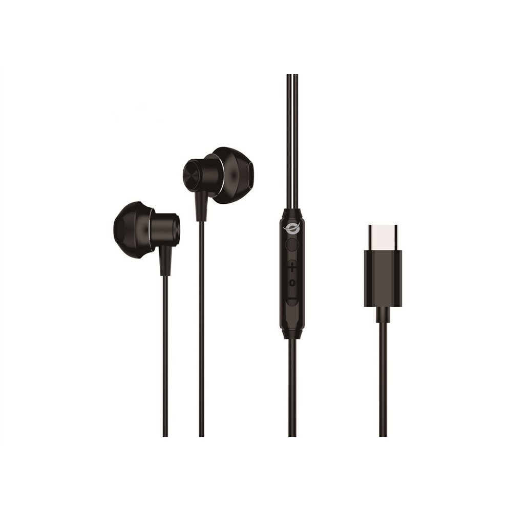 conceptronic brendan04b auricular y casco auriculares alámbrico dentro de oído llamadas/música usb tipo c negro