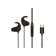 conceptronic brendan05b auricular y casco auriculares alámbrico gancho de oreja, dentro de oído llamadas/música usb tipo c negro