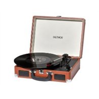 tocadiscos denver usb con altavoz marrón (vpl-120brown)
