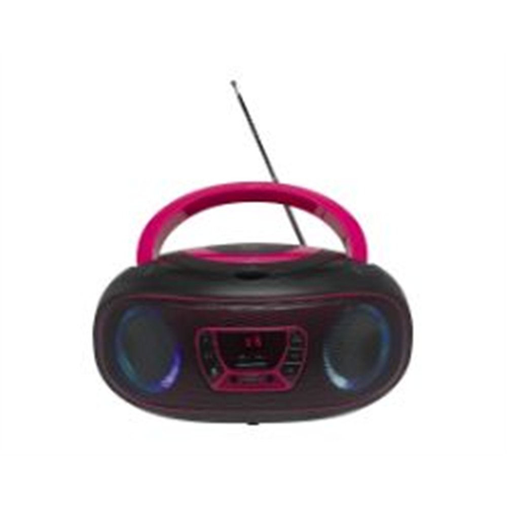 radio cd denver bt mp3 fm usb rosa (tcl-212bt pink)