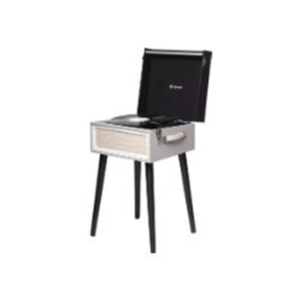 tocadiscos denver bt usb mp3 fm negro/gris (vpr-250)