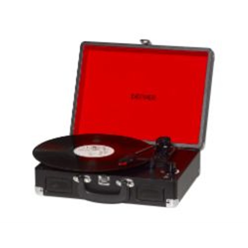 tocadiscos denver usb con altavoz negro (vpl-120black)