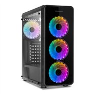 caja ordenador gaming nox hummer tgx rainbow atx rgb black