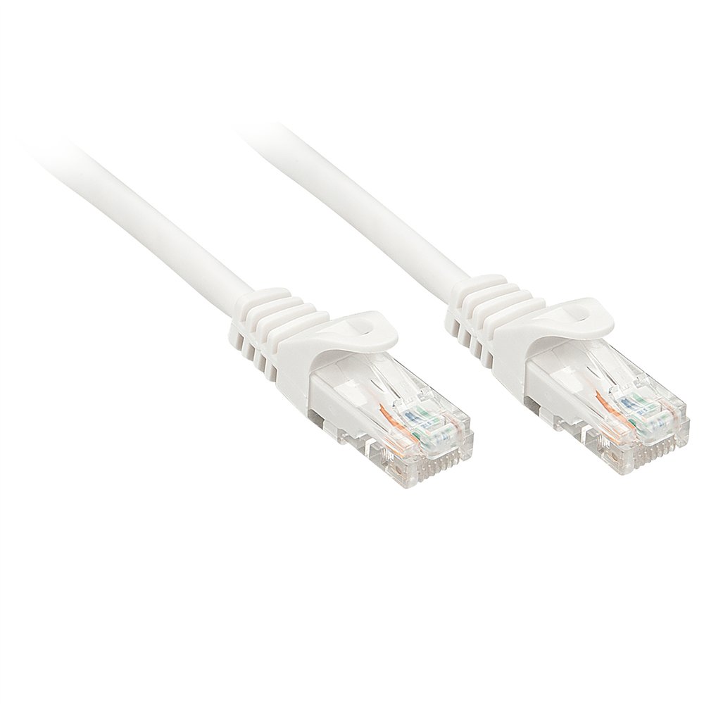 lindy rj-45/rj-45 cat.6 0.3m cable de red blanco 0,3 m cat6 u/utp (utp)