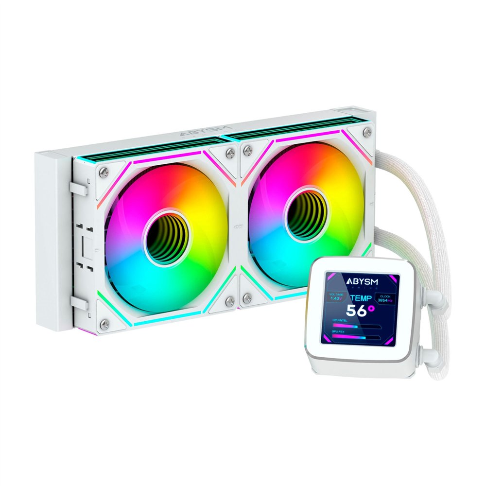 abysm ab324012 sistema de refrigeración para ordenador procesador sistema de refrigeración líquida todo en uno 12 cm blanco 1 pi