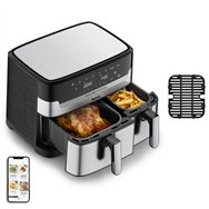 tefal dual easy fry & grill ey905d doble 8,3 l independiente 2700 w freidora de aire caliente acero inoxidable
