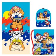 set toalla + saco + gorra patrulla canina paw patrol