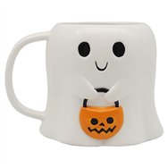 taza fantasma truco o trato espeluznante