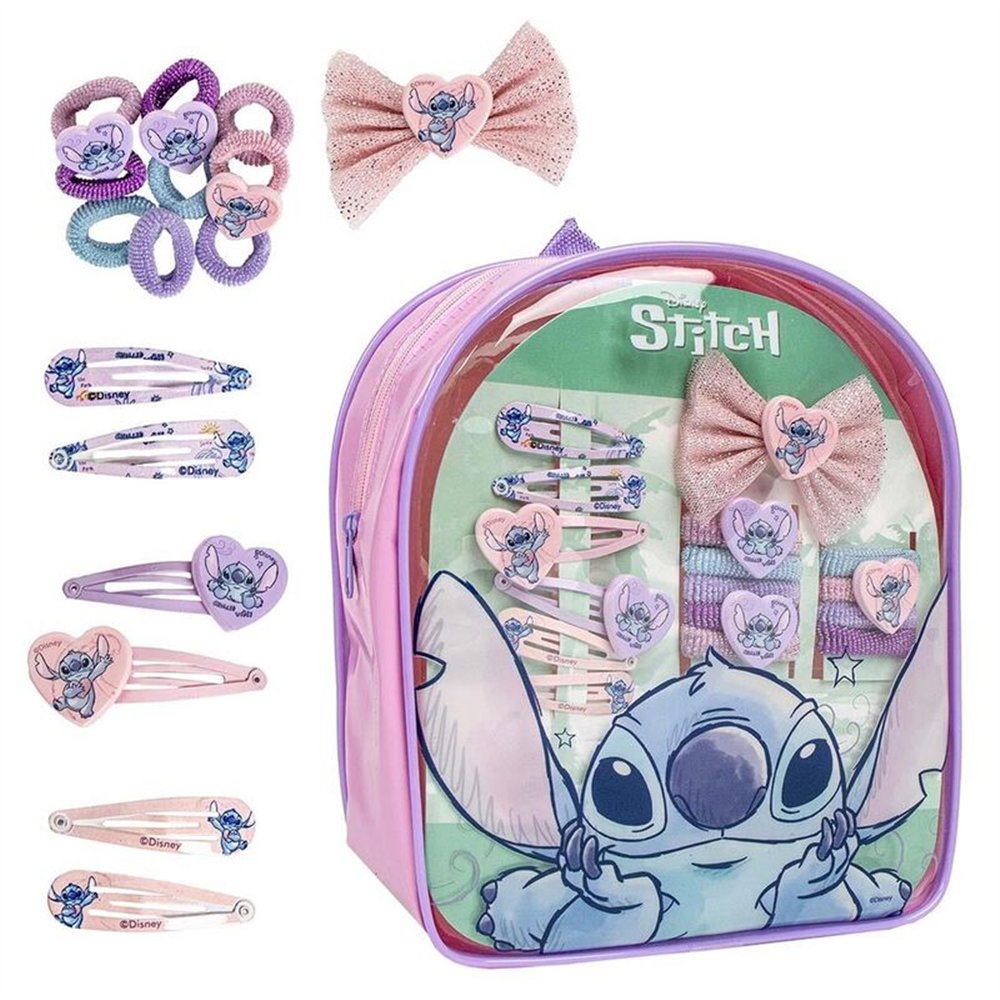 set belleza mochila stitch disney