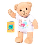 muñeco peluche osito blanco baby born 36cm