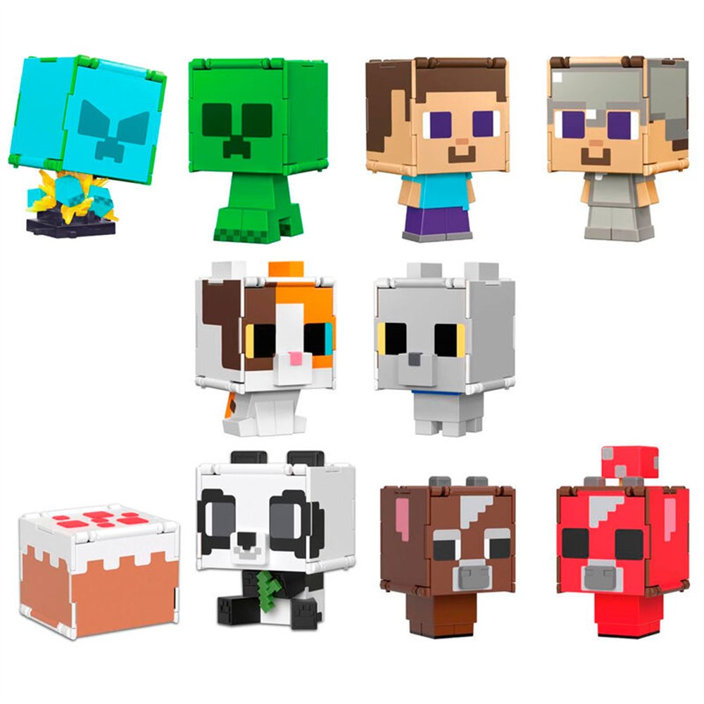 figura intercambiable minecraft 9,5cm surtido