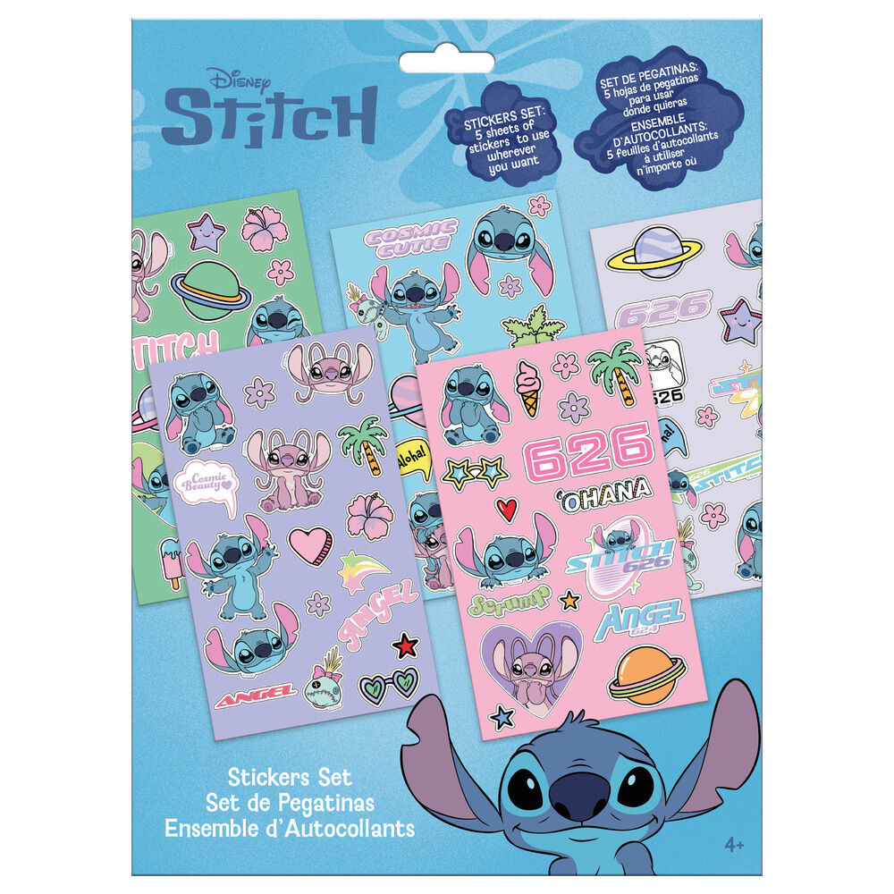set pegatinas stitch disney