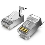 conector bolsa 10ud rj45 vention macho cat7 ftp