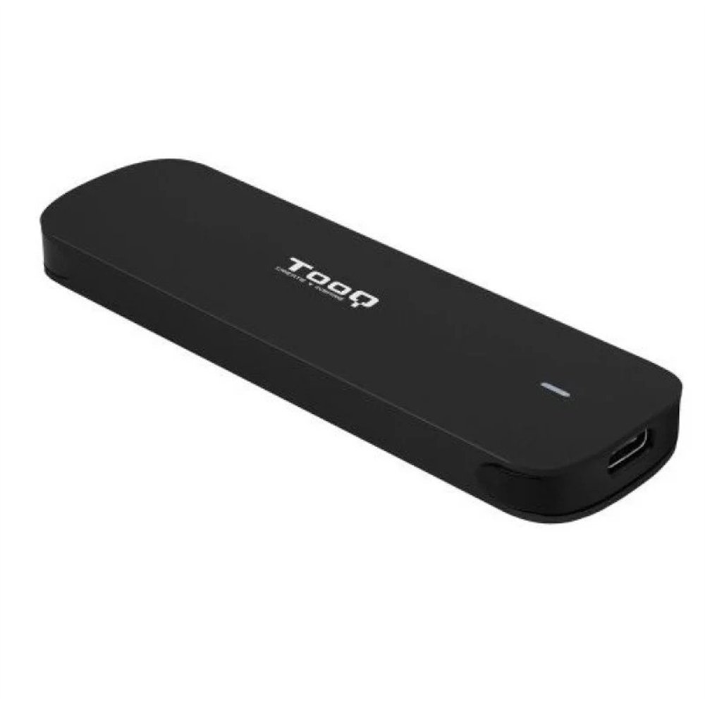 caja externa tooq aluminio ssd m.2 nvme usb 3.1 black