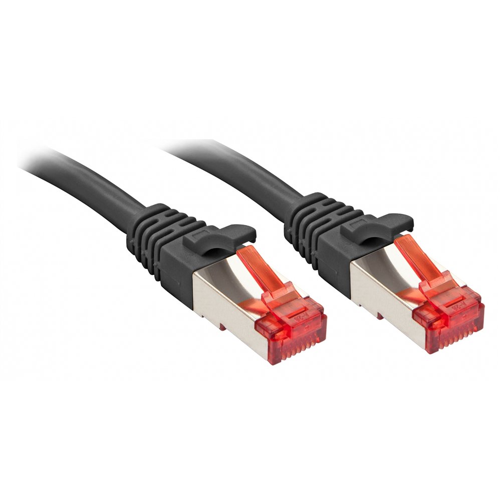 lindy rj-45 cat6 s/ftp 0.5 m cable de red negro 0,5 m s/ftp (s-stp)