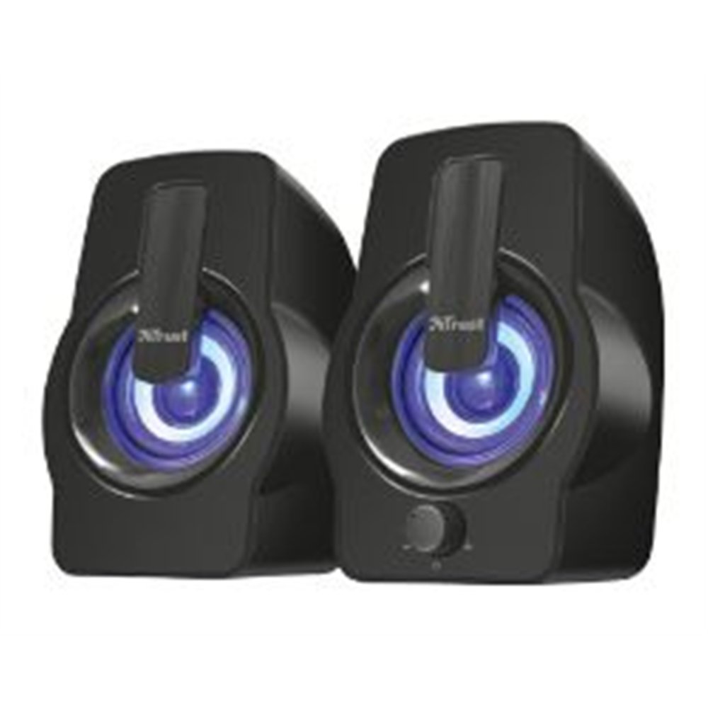 altavoces trust gemi 2.0 6w rgb 3.5mm negros (22948)