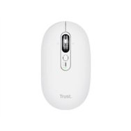 ratón trust seron rf wireless/bluetooth blanco (26019)