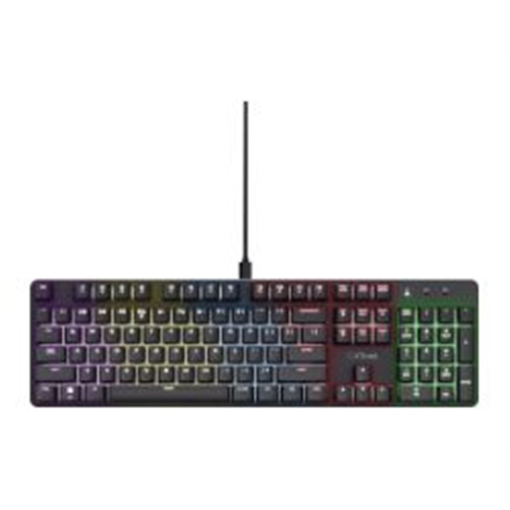 teclado gaming trust gxt 871 zora rgb usb negro (25682)