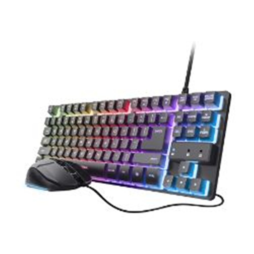 teclado+ratón gaming trust gxt 798 usb-a negro (25638)