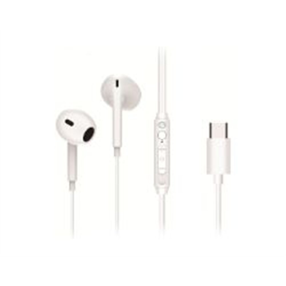 auriculares conceptronic usb-c 1.2m blanco (brendan02w)
