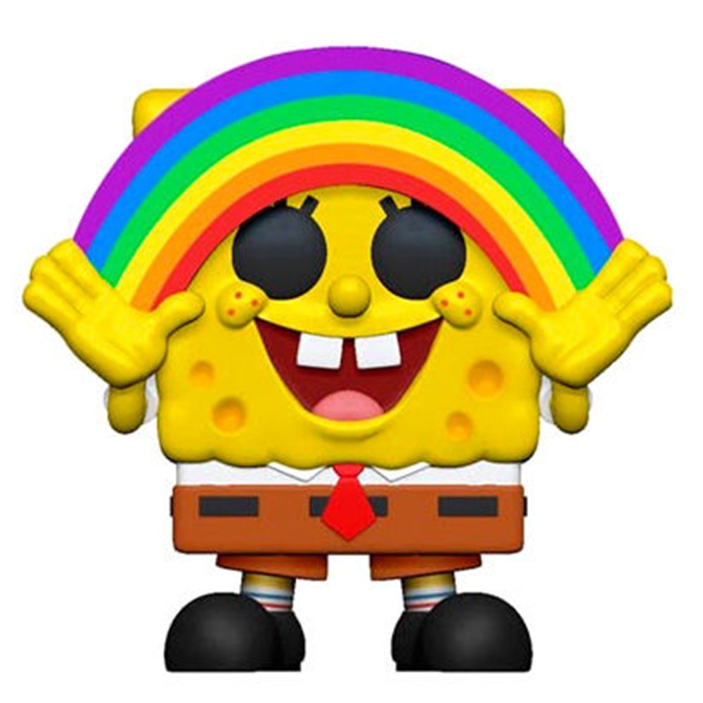 figura pop bob esponja rainbow