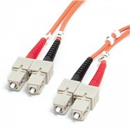 startech.com fibscsc2 cable de fibra optica 2 m sc om1 naranja