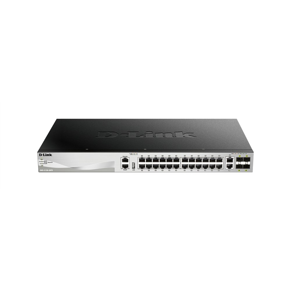 d-link dgs-3130-30ts/e switch gestionado l3 gigabit ethernet (10/100/1000) gris