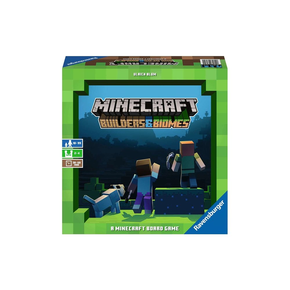 ravensburger minecraft builders & biomes juego de mesa juego de fichas