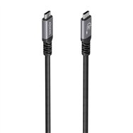 aisens cable usb 3.2 gen1 aluminio 5gbps 4k@60hz 3a 60w e-mark, tipo usb-c/m-usb-c/m, negro, 10m