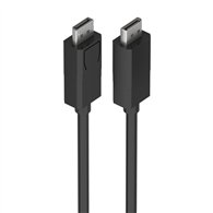 aisens cable displayport ccs v1.4 8k@60hz, dp/m-dp/m, negro, 3.0m