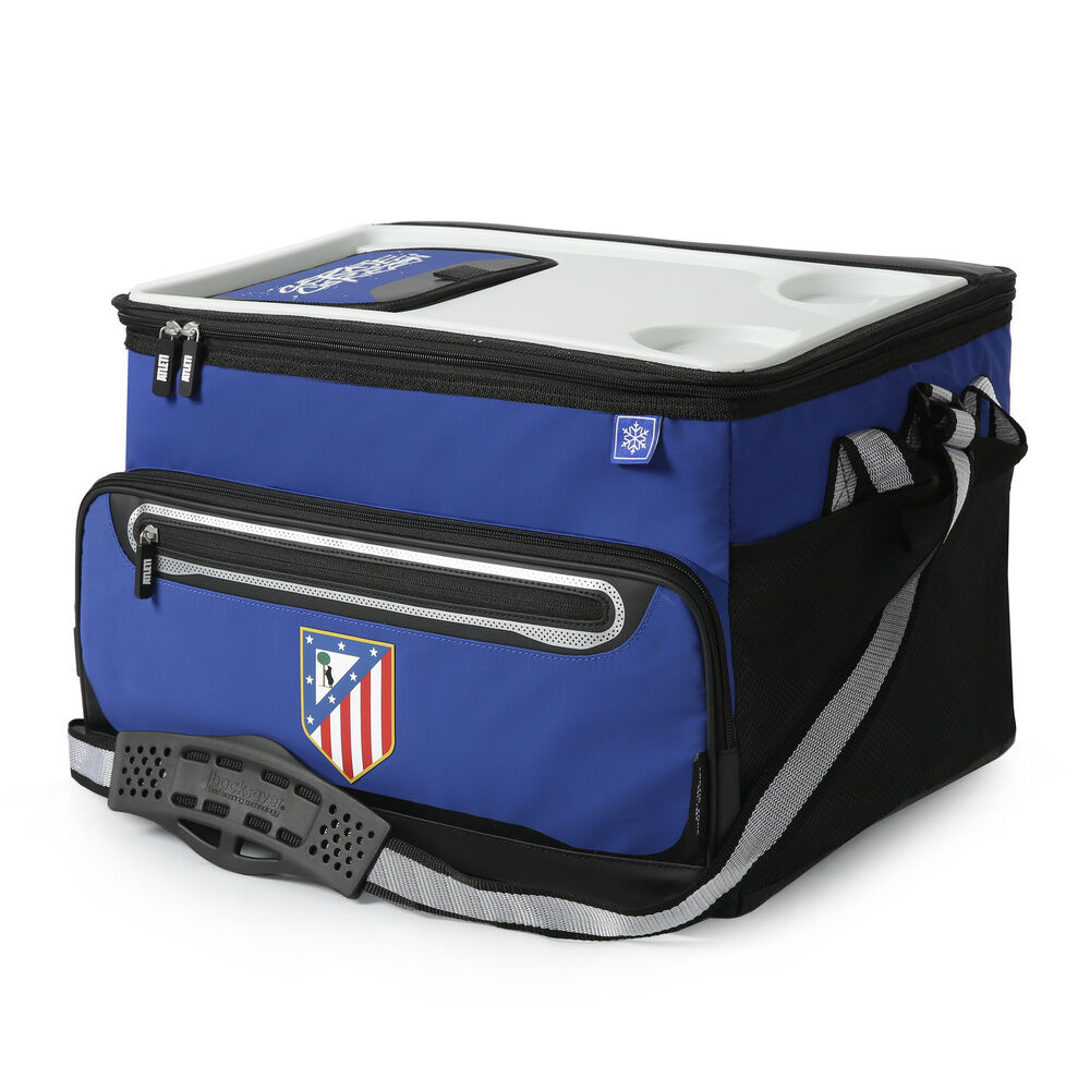 bolsa porta alimentos plegable atletico de madrid