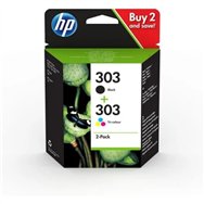 tinta hp 303xl 3ym92ae multipack black + color