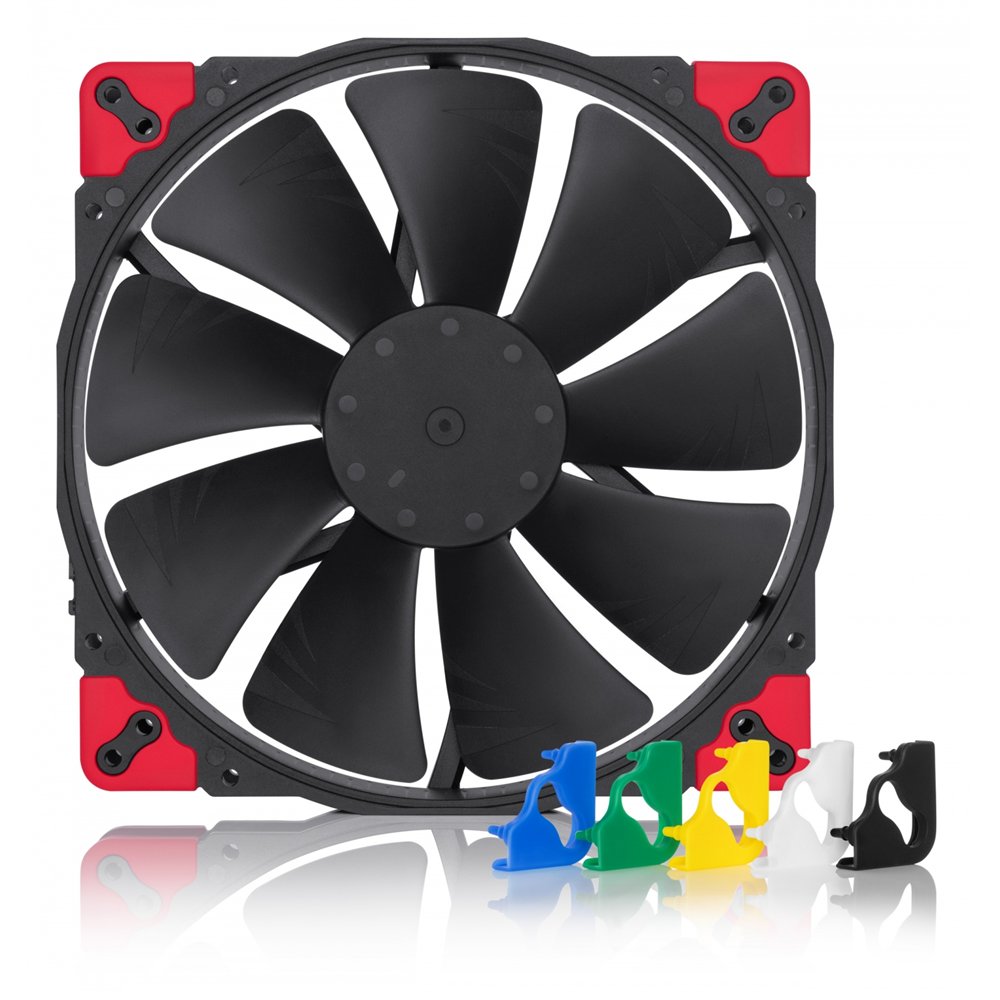 noctua nf-a20 pwm ch.bk.s ventilador caja 20cm 0.96w 12v 4 pines negro