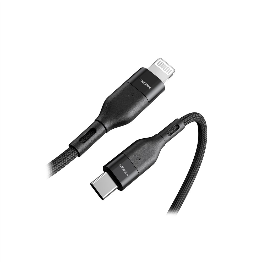 veger vg-cl01 cable usb 2.0 usb-c a lightning 1.2m pd65w