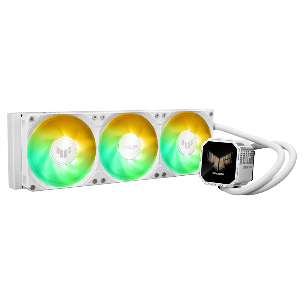 asus tuf gaming lc iii 360 argb lcd white edition procesador sistema de refrigeración líquida todo en uno 12 cm blanco 1 pieza(s