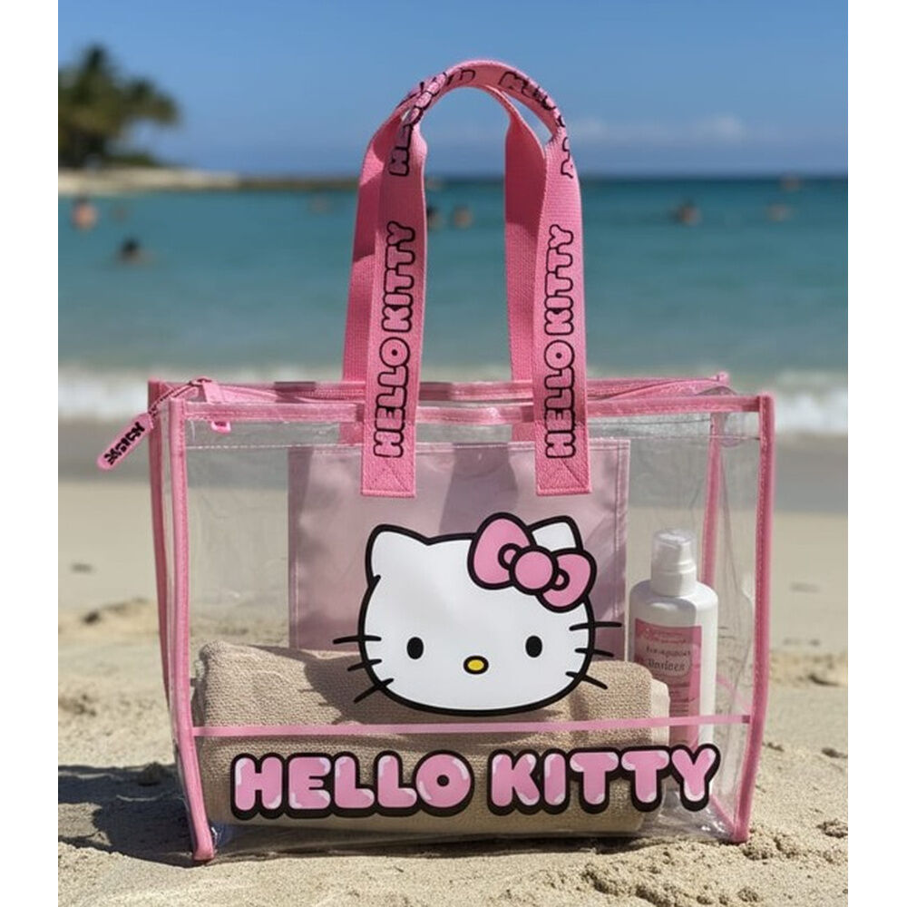 bolsa playa hello kitty
