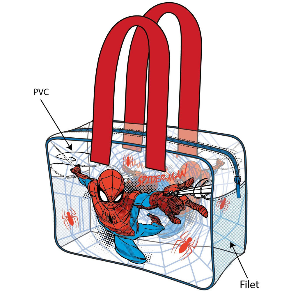 bolsa playa spiderman marvel