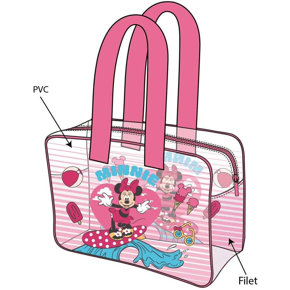 bolsa playa minnie disney