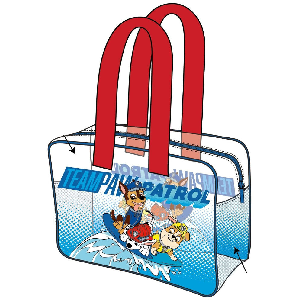 bolsa playa canina paw patrol