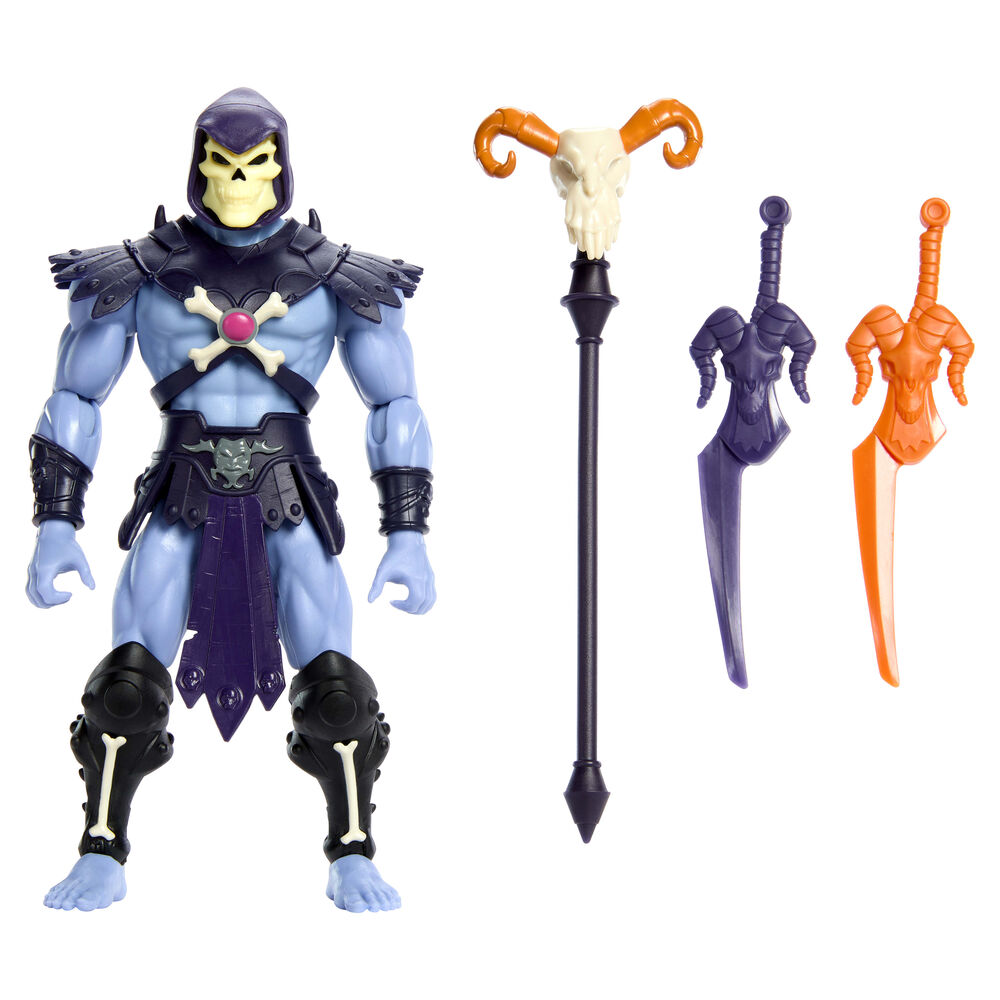 figura skeletor cartoon collection origins master of the universe 14cm