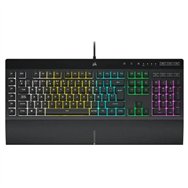teclado gaming corsair k55 pro usb icue rgb black + reposamuñeca