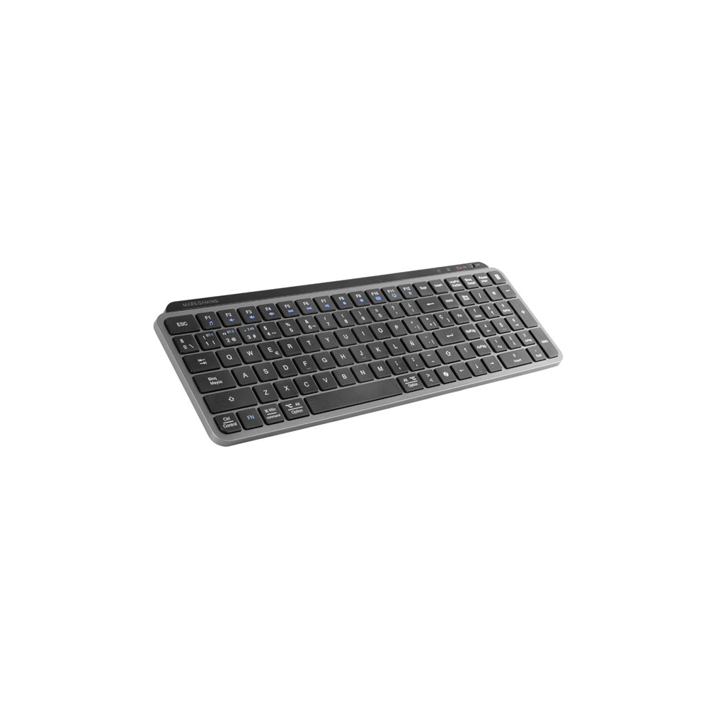 mars gaming mk-silenkeys teclado universal rf wireless + bluetooth qwerty español negro